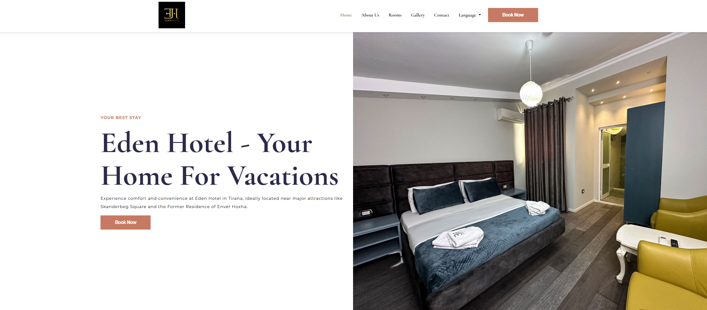 Eden Hotel Tirana - Hotel Booking Website by WebWorks