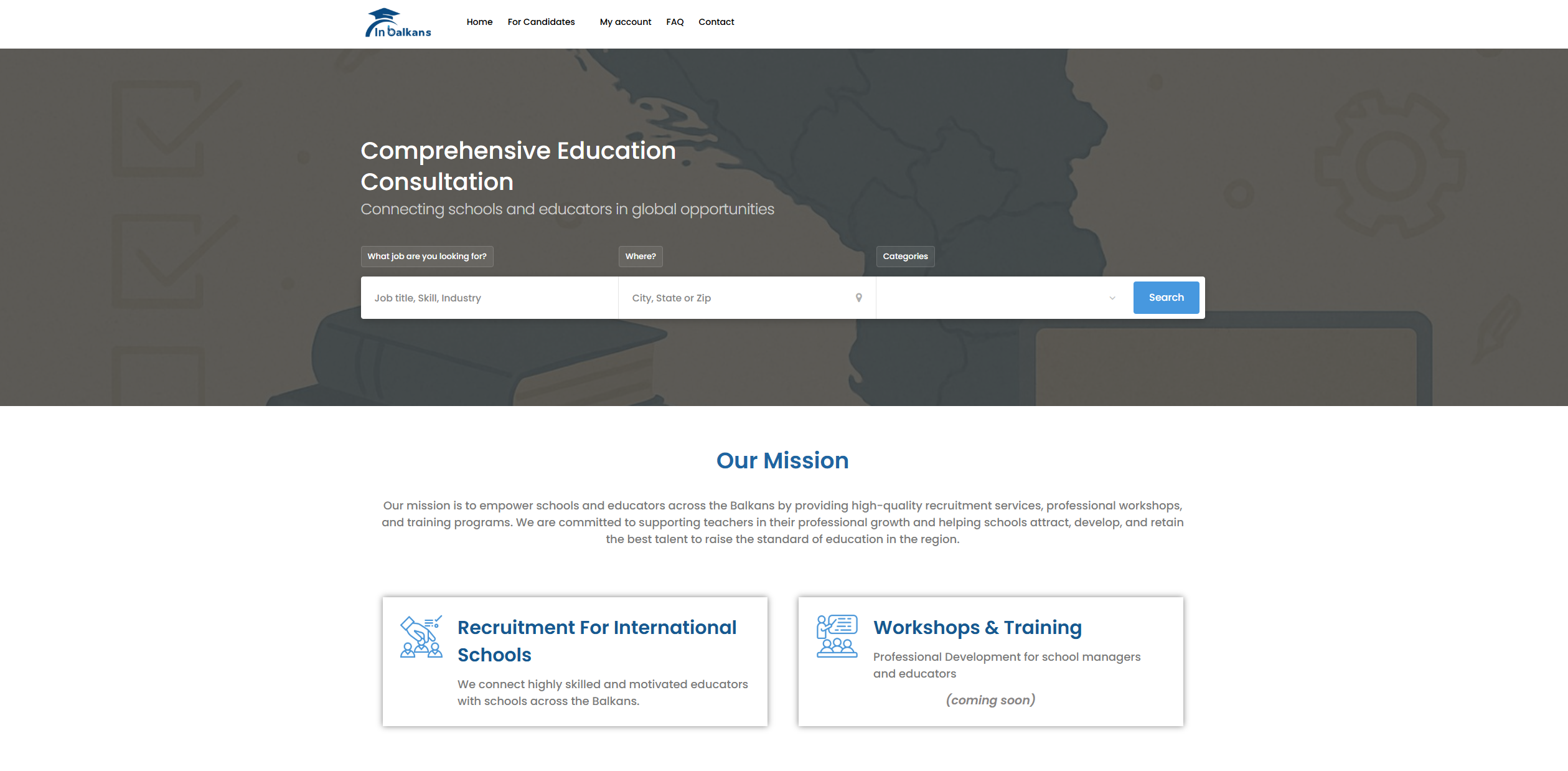 In-Balkans.com - Job Application Platform Website by WebWorks