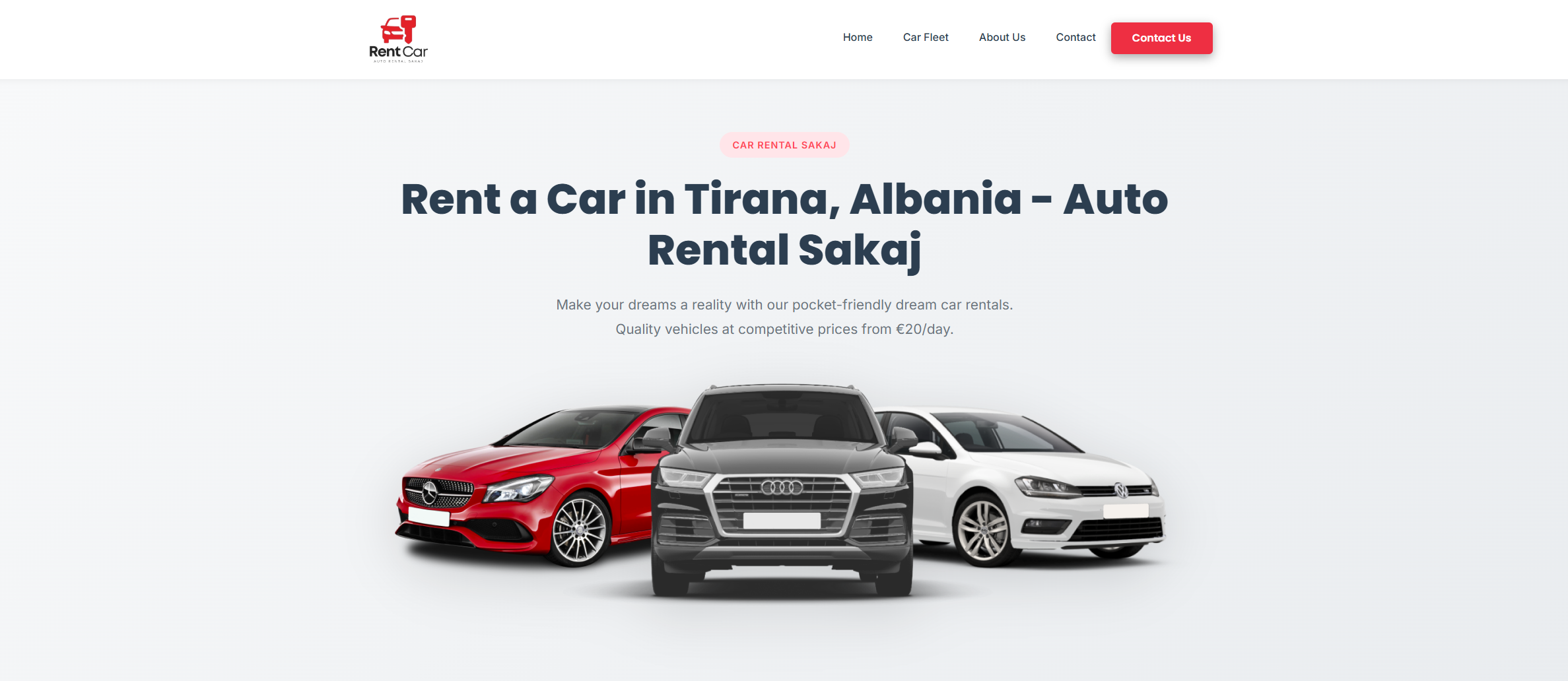 Auto Rental Sakaj - Car Rental Booking Website by WebWorks